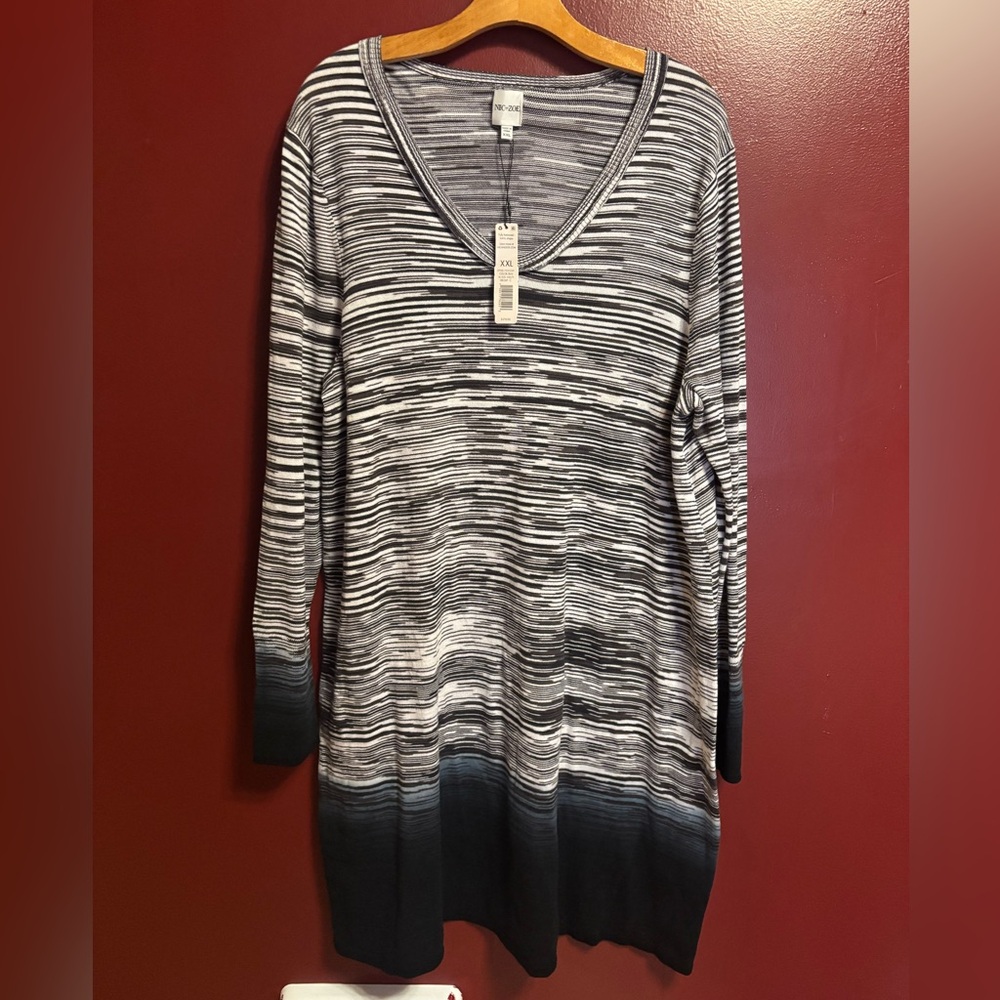Nic + Zoe Sweater Dress Women’s Size XXL‎ Brown Black
